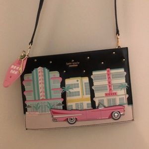 Kate Spade "Checking In" Crossbody/Clutch Purse